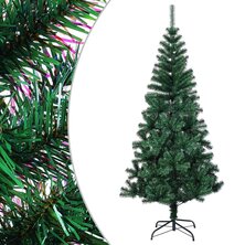 Kunstkerstboom met iriserende uiteinden 150 cm PVC groen