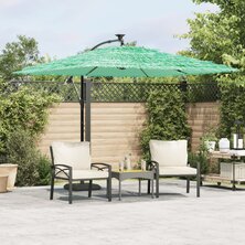 Parasol met stalen paal 269x269x235 cm groen