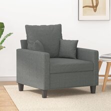 Fauteuil 60 cm stof donkergrijs