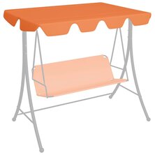 Vervangingsluifel voor schommelbank 188/168x145/110 cm oranje