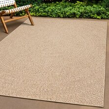 Vloerkleed ZIZUR binnen en buiten 80x150 cm jute look