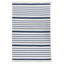 Vloerkleed 160x230 cm katoen marineblauw