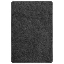 Vloerkleed shaggy anti-slip 140x200 cm donkergrijs