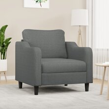 Fauteuil 60 cm stof donkergrijs