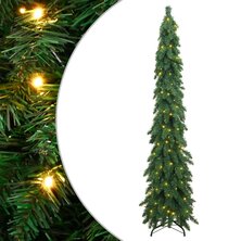 Kunstkerstboom met verlichting 130 LED&apos;s 210 cm