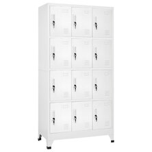 Lockerkast met 12 compartimenten 90x45x180 cm  