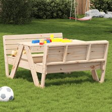 Picknicktafel voor kinderen 88x122x58 cm massief grenenhout