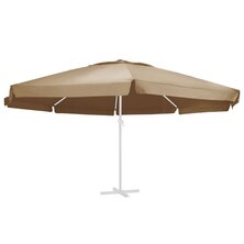 Vervangingsdoek voor parasol 600 cm taupe