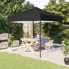 Partytent inklapbaar 3x3 m zwart