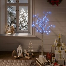 Kerstboom wilg met 120 blauwe LED&apos;s binnen en buiten 1,2 m