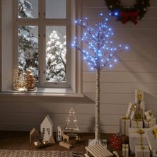 Kerstboom wilg met 140 blauwe LED&apos;s binnen en buiten 1,5 m