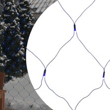 Kerstnetverlichting 306 LED&apos;s binnen en buiten 3x3 m blauw