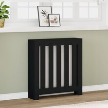 Radiatorombouw 78x20x82 cm bewerkt hout zwart