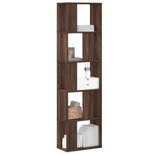 Boekenkast 5-laags 45x23,5x162,5 cm hout bruin eikenkleurig