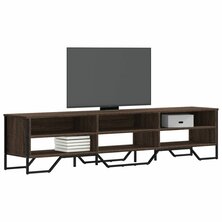 Tv-meubel 180x34x41 cm bewerkt hout bruin eikenkleurig