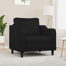 Fauteuil 60 cm stof zwart