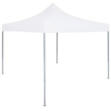 Partytent professioneel inklapbaar 2x2 m staal wit