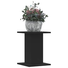 Plantenstandaards 2 st 30x30x40 cm bewerkt hout zwart