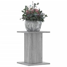 Plantenstandaards 2 st 30x30x40 cm bewerkt hout grijs sonoma