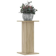 Plantenstandaards 2 st 30x30x60 cm bewerkt hout sonoma eiken