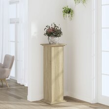 Plantenstandaard 33x33x100 cm bewerkt hout sonoma eikenkleurig