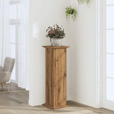 Plantenstandaard 33x33x100 cm bewerkt hout artisanaal eiken