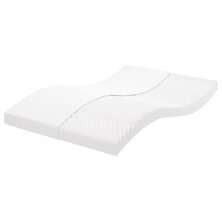 Schuimmatras 7 zones hardheid 20 ILD 120x220 cm wit