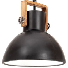 Hanglamp industrieel rond 25 W E27 40 cm zwart