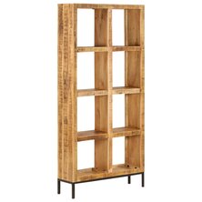 Boekenkast 80x25x175 cm massief mangohout