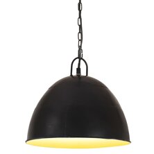 Hanglamp industrieel vintage rond 25 W E27 31 cm zwart