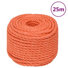 Werktouw 20 mm 25 m polypropeen oranje