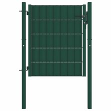 Poort 100x81 cm PVC en staal groen  