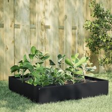 Plantenbak verhoogd 100x100x33,5 cm staal zwart