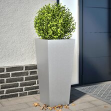 Plantenbakken 2 st 35x35x75 cm gegalvaniseerd staal