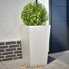 Plantenbakken 2 st 45x45x75 cm roestvrij staal