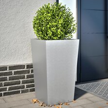 Plantenbakken 2 st 45x45x75 cm gegalvaniseerd staal