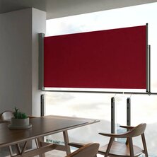 Tuinscherm uittrekbaar 120x300 cm rood