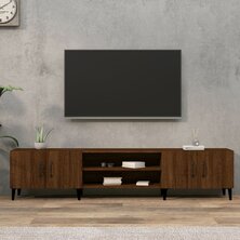 Tv-meubel 180x31,5x40 cm bewerkt hout bruin eikenkleur