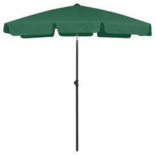 Strandparasol 180x120 cm groen