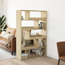 Boekenkast 100x33x156,5 cm bewerkt hout sonoma eikenkleurig