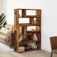 Boekenkast 100x33x156,5 cm bewerkt hout oud houtkleurig