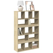 Boekenkast 100x33x156,5 cm bewerkt hout sonoma eikenkleurig