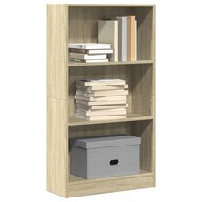 Boekenkast 60x24x109 cm bewerkt hout sonoma eikenkleurig