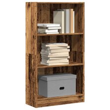 Boekenkast 60x24x109 cm bewerkt hout oud houtkleurig