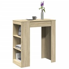 Bartafel met rekken 95x47x103,5 cm hout sonoma eikenkleur