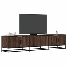 Tv-meubel 180x35x41 cm bewerkt hout bruin eikenkleurig