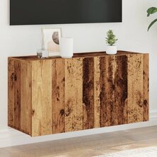 Tv-meubel wandgemonteerd 80x30x41 cm oud houtkleurig