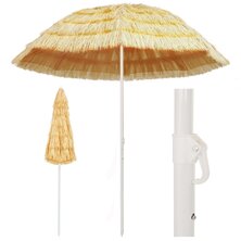 Strandparasol Hawa&iuml; stijl 240 cm naturel