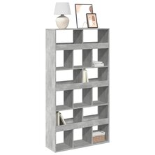 Boekenkast 100x33x187,5 cm bewerkt hout betongrijs