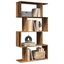 Kamerscherm / boekenkast 4-laags 70x24x129 cm hout oud hout